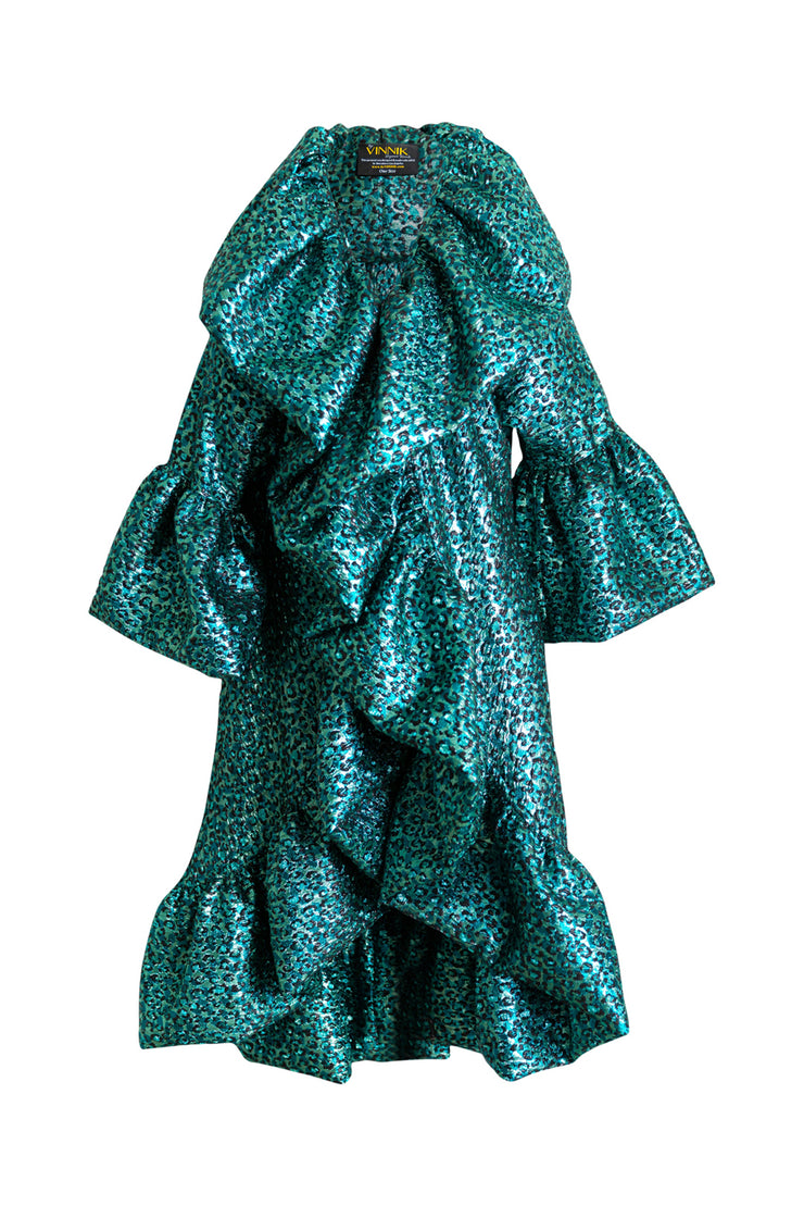 Manhattan Opera Coat in "Il Gattopardo" (Turquoise)