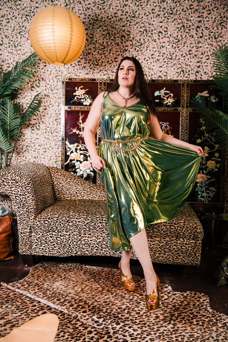 V is for Vinnik Dress “Disco Fever" (Green)