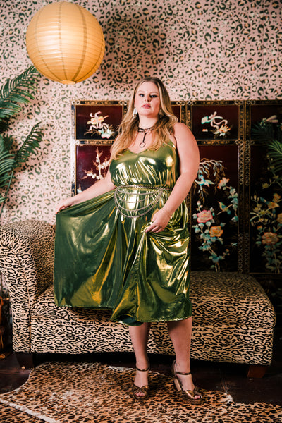 V is for Vinnik Dress “Disco Fever" (Green)
