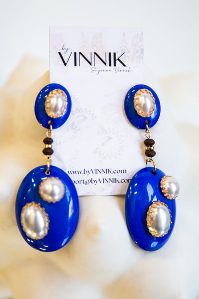 Glamma Gallery Earrings (Blue)