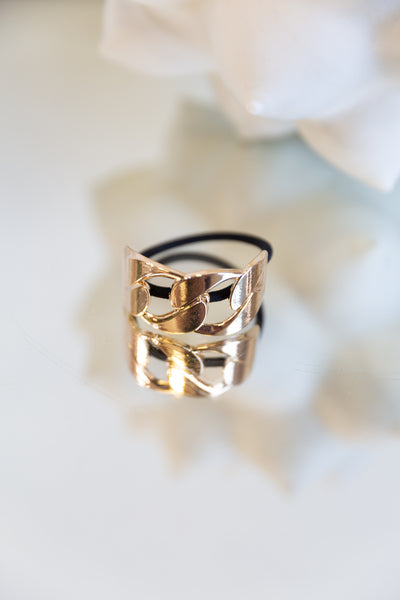 Chain Hairtie (gold & silver)