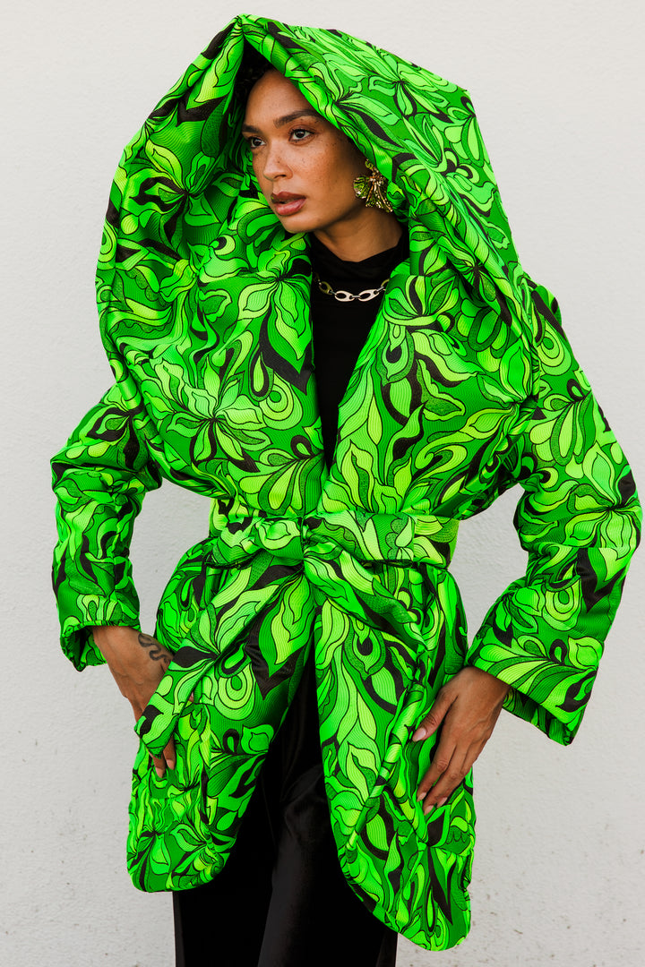 Cocoon Coat in "Verdi"