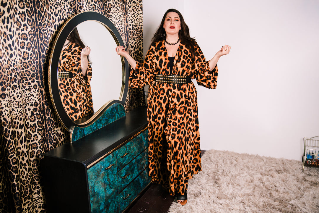Muse Pants in "Oh La Leopard"