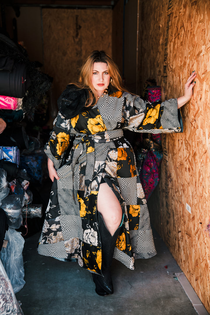 Oversized Fleur Brooch in "Turandot"