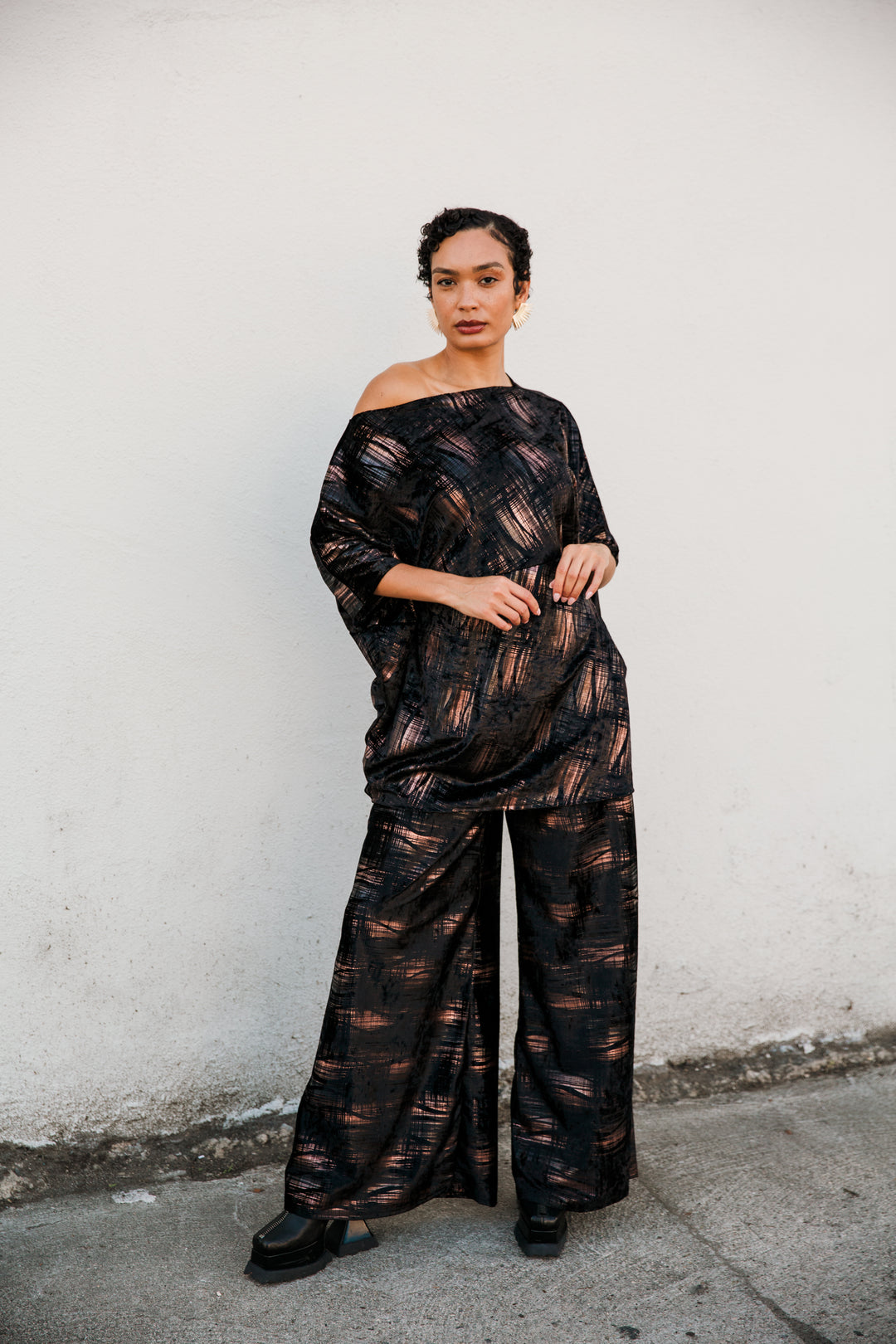 Muse Pants in “Oro Rosa e Nero”