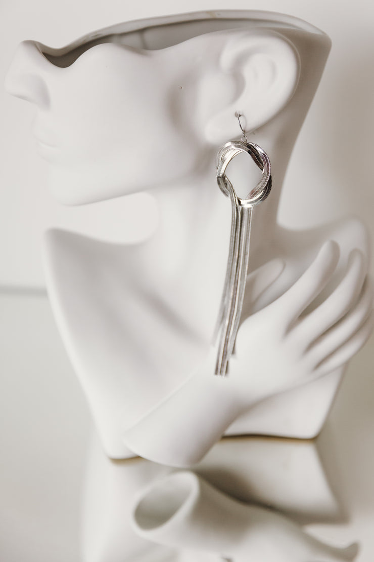 Silver Wreath Earrings
