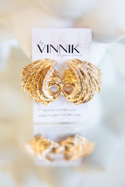 Dragon Wing Earrings (Gold)