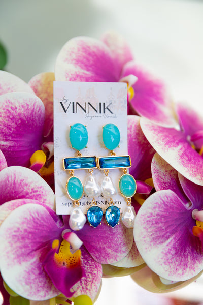 Rock Opera Earrings (Blue)