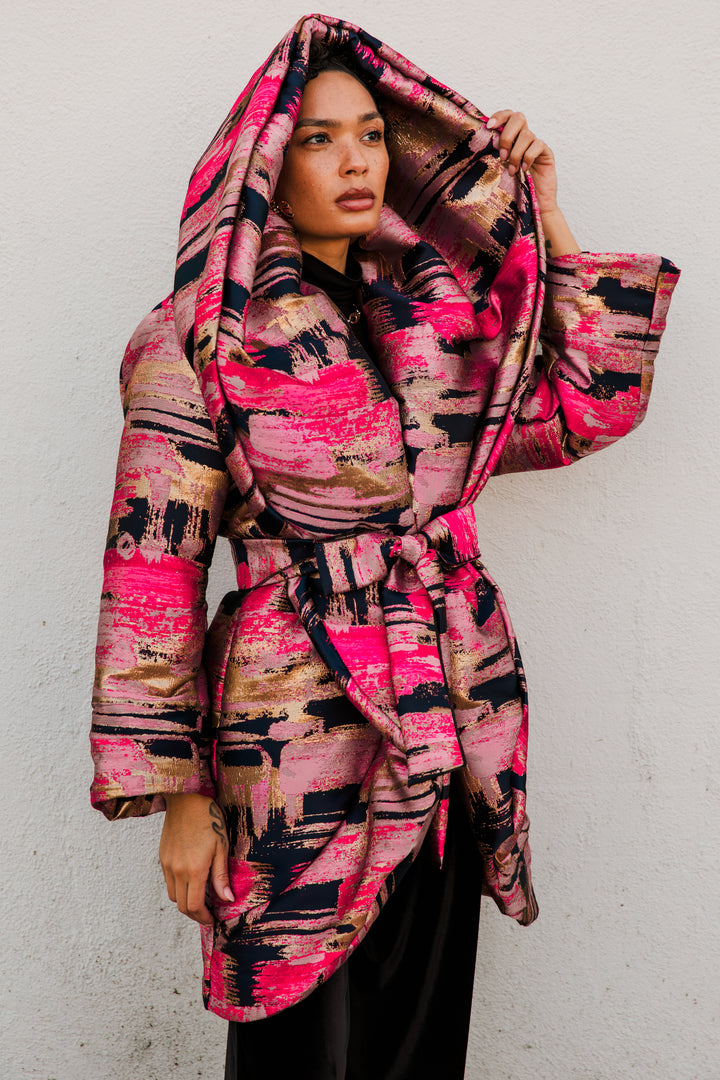 Cocoon Coat in "Blonde"