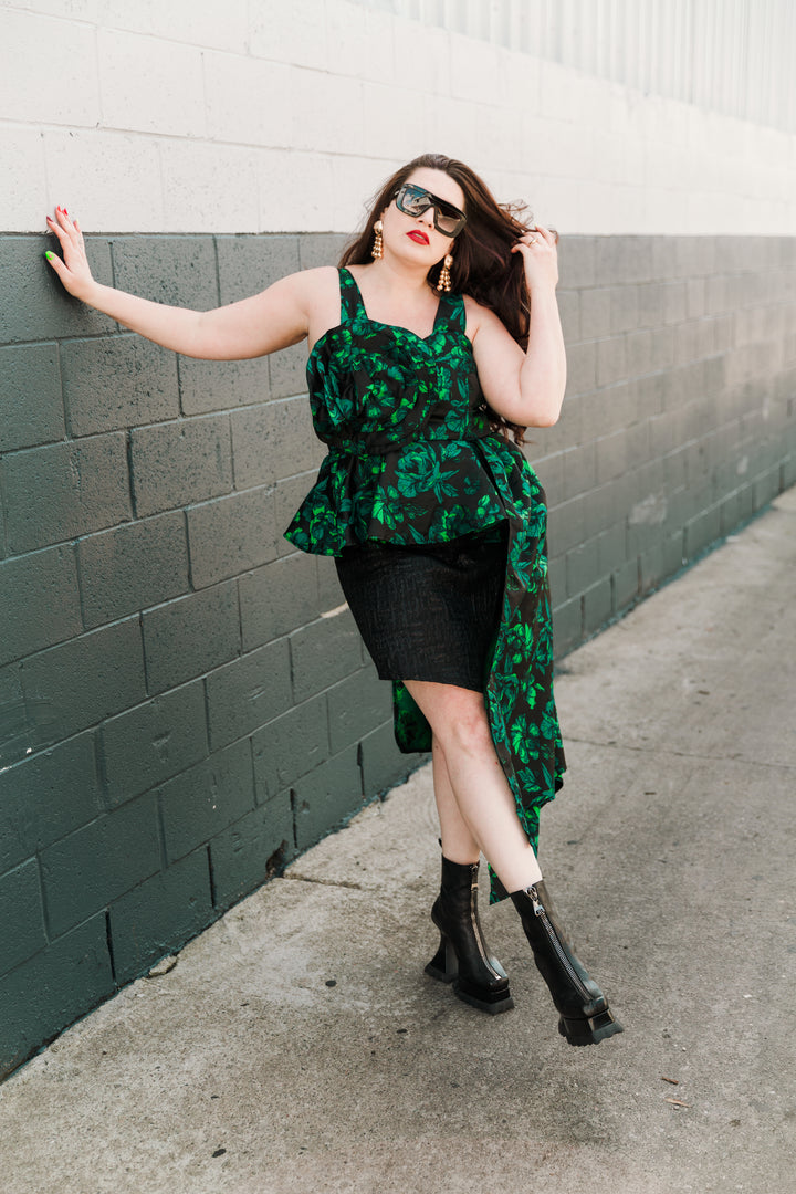 Fleur Peplum Top in "Il Viaggio a Reims"