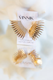 Spike Wings Earrings (Gold)