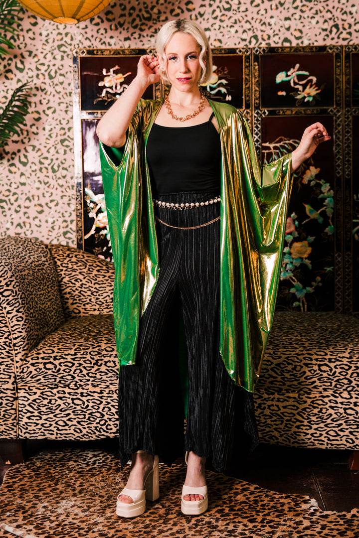 Coloratura Cape in "Disco Fever" (Green)