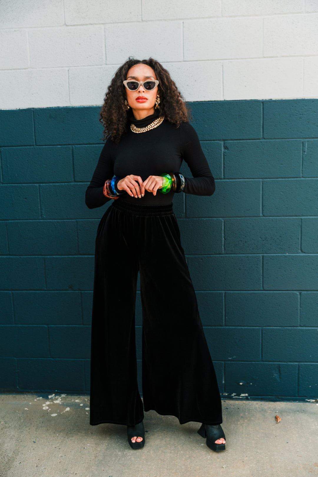 Muse Pants in “PREMIUM VELVET” (Black)