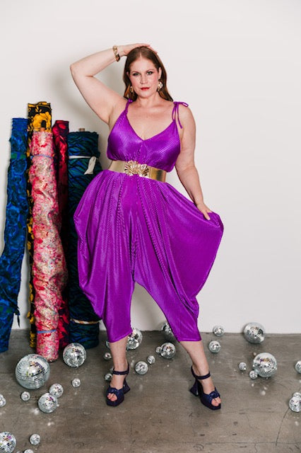 Poiret Jumpsuit in "Orchid Slink"