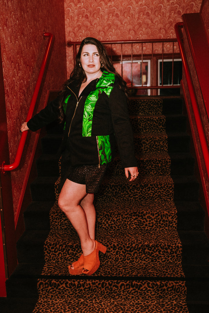 Moto Jacket in "Verdi"