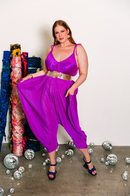 Poiret Jumpsuit in "Orchid Slink"