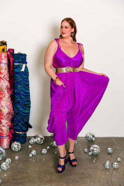 Poiret Jumpsuit in "Orchid Slink"