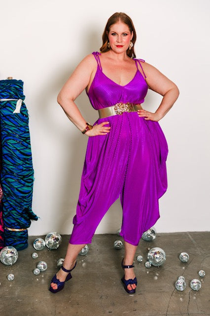 Poiret Jumpsuit in "Orchid Slink"