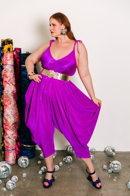Poiret Jumpsuit in "Orchid Slink"