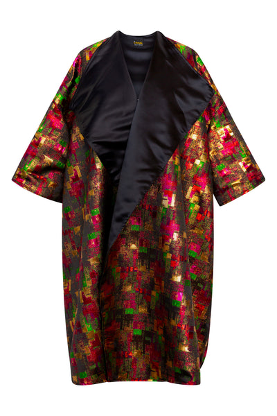 Reversible Opera Coat in "Das Plaid"