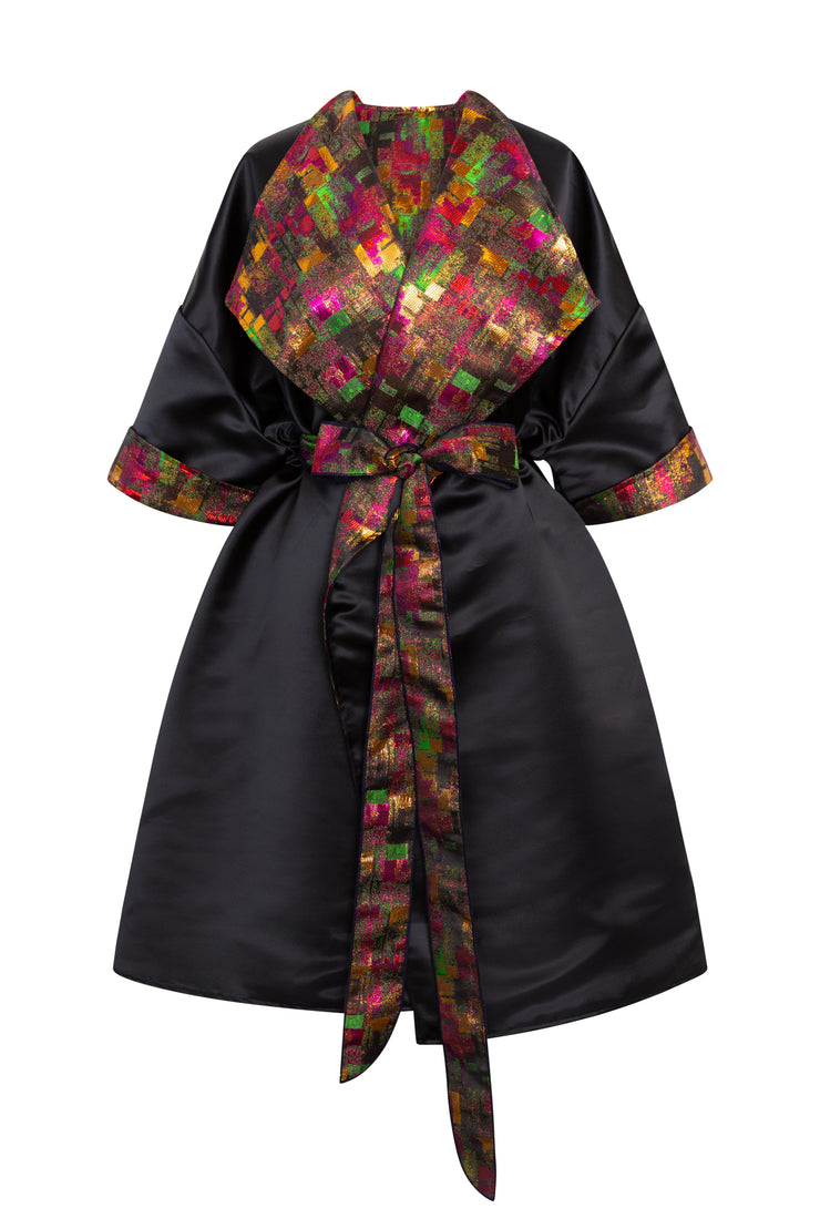 Reversible Opera Coat in "Das Plaid"