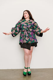 Theater Jacket “WTF Flower" (Purple)