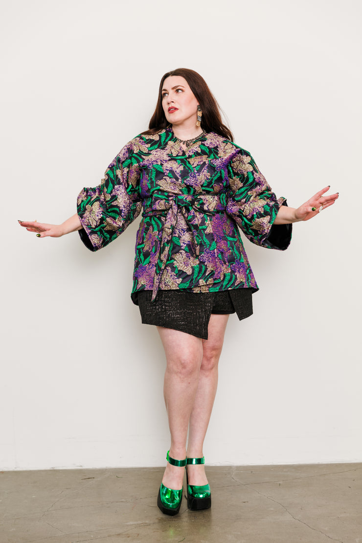 Theater Jacket “WTF Flower" (Purple)