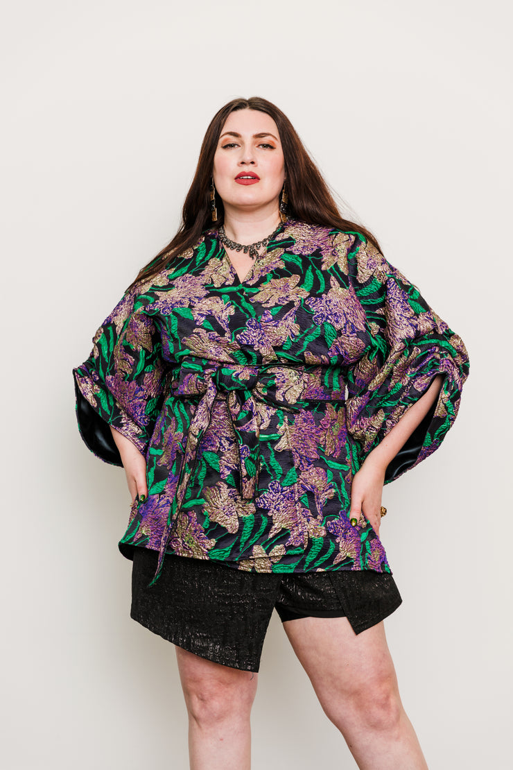 Theater Jacket “WTF Flower" (Purple)