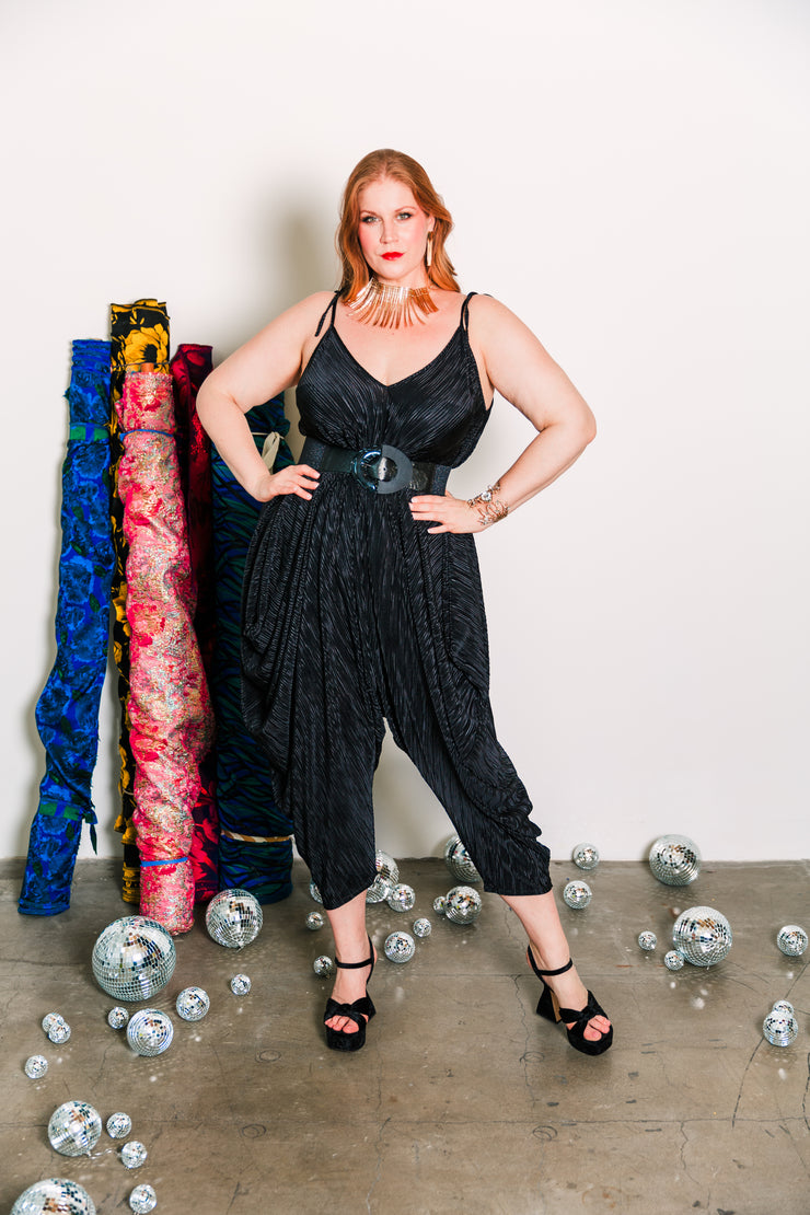 Poiret Jumpsuit in "Black Slink"