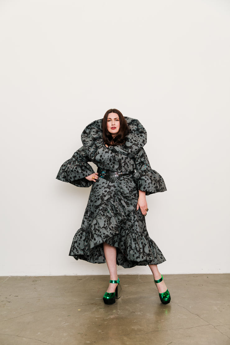 Manhattan Opera Coat in "Skulls"