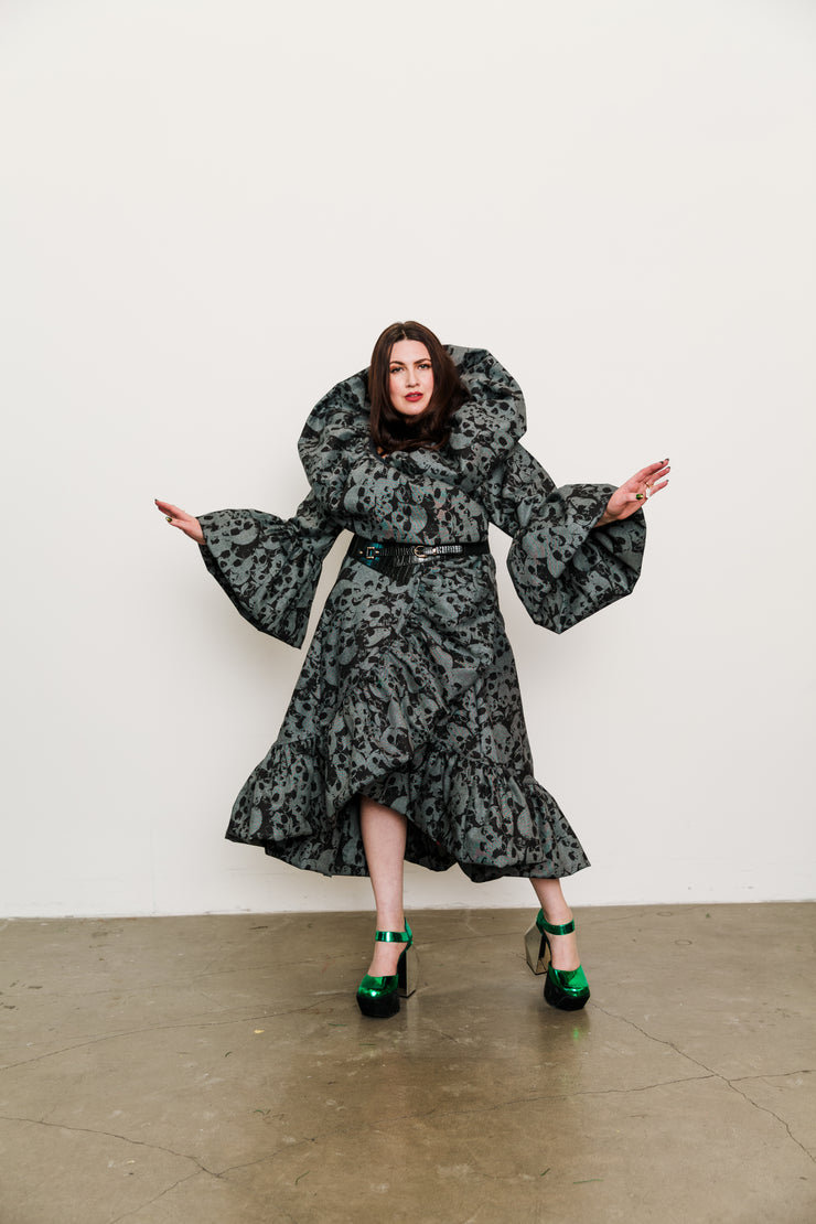 Manhattan Opera Coat in "Skulls"