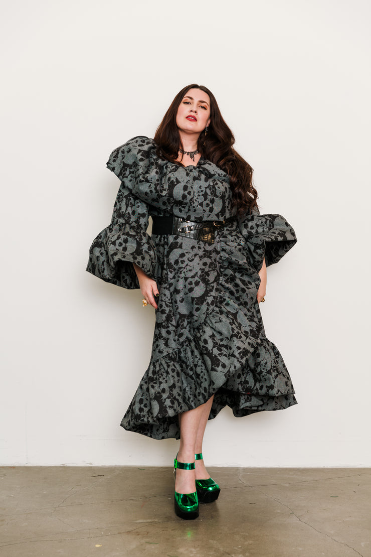Manhattan Opera Coat in "Skulls"