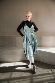 Poiret Jumpsuit in "Powder Blue Velvet"