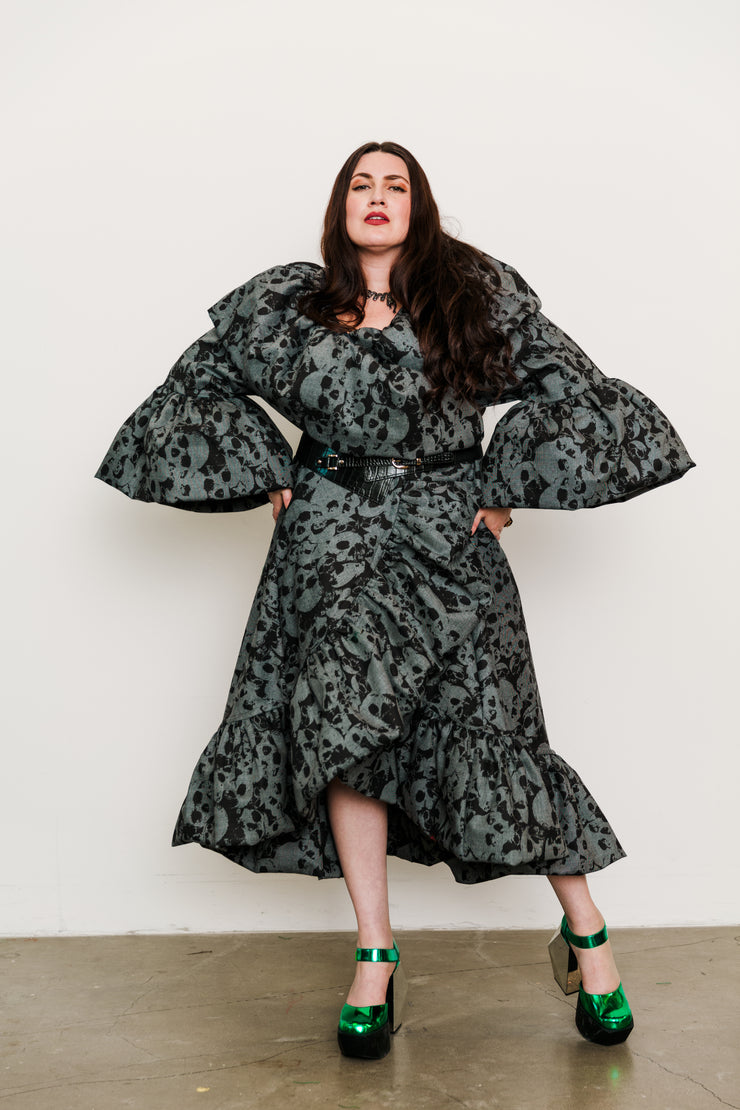 Manhattan Opera Coat in "Skulls"