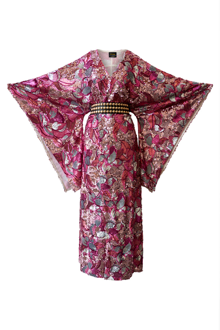 Bohémienne Kimono Robe “Disco Bouquet” (Runway Edition)