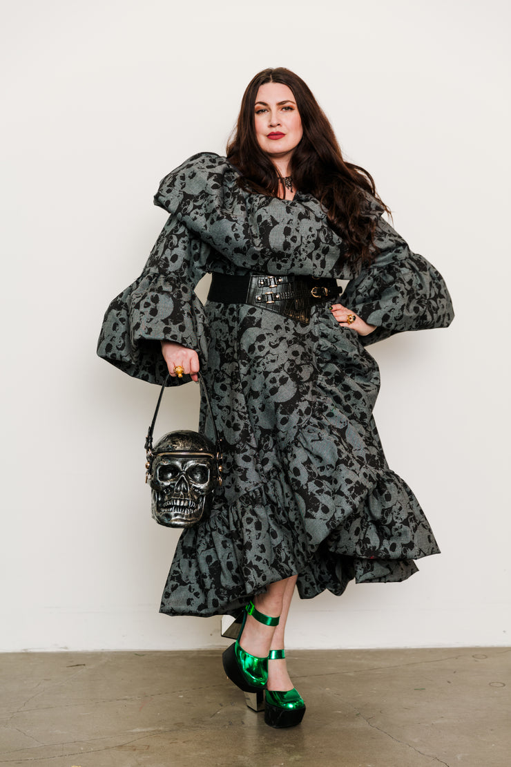 Manhattan Opera Coat in "Skulls"