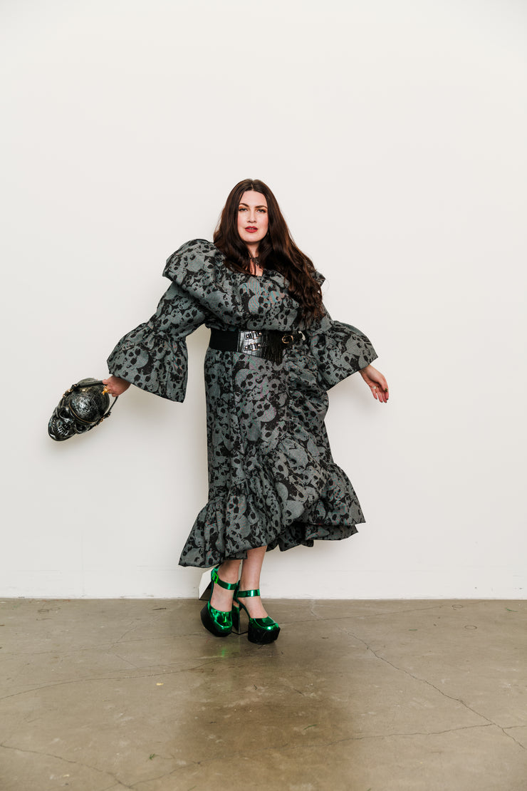 Manhattan Opera Coat in "Skulls"