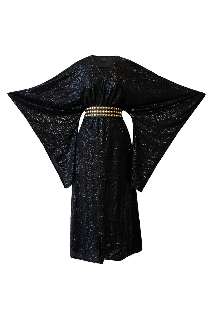 Bohémienne Kimono Robe "She’s A WITCH” Sweater Edition