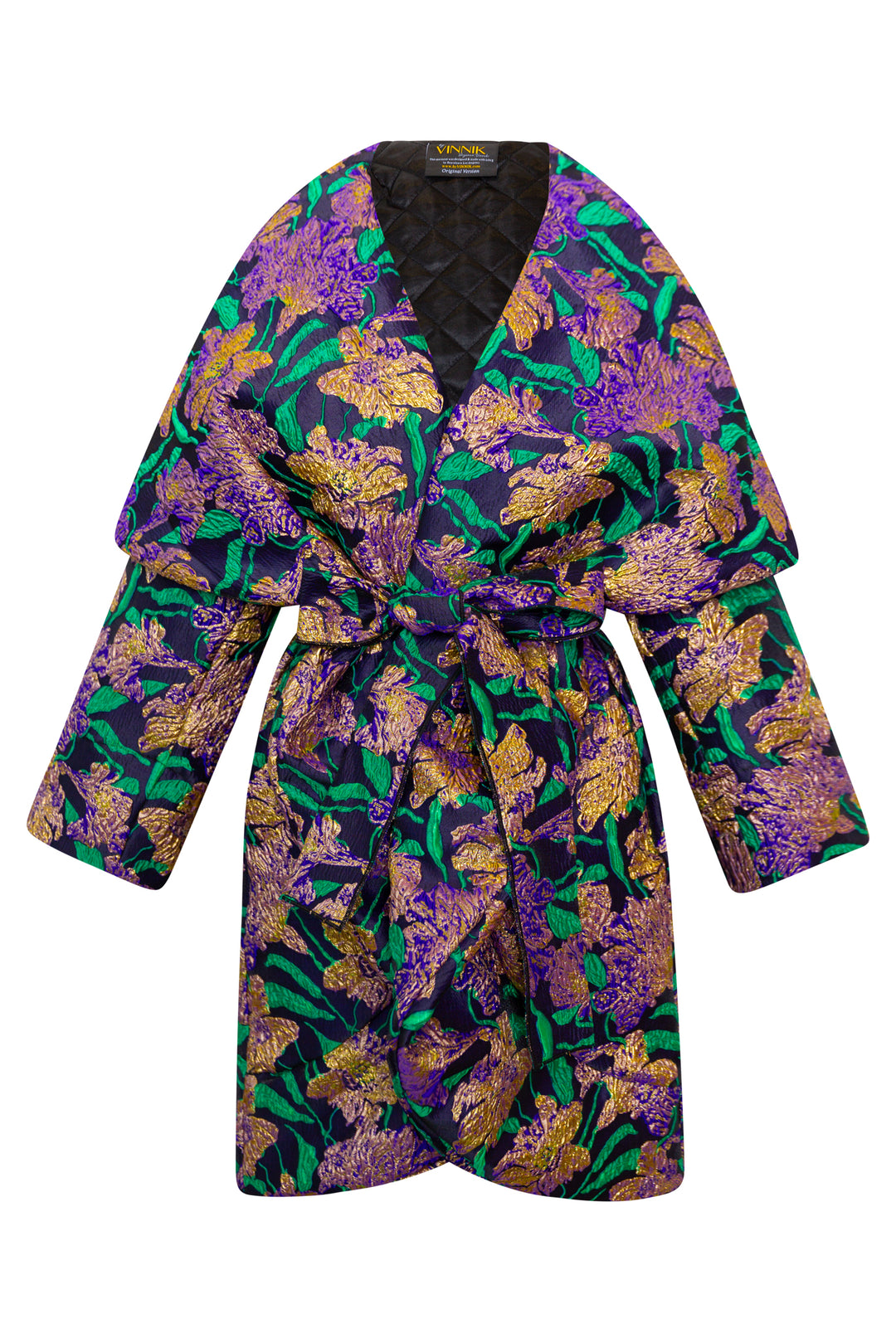 Cocoon Coat "WTF Flower" (Purple)