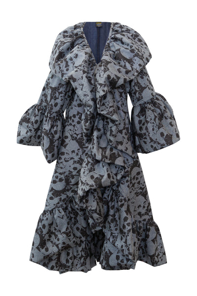 Manhattan Opera Coat in "Skulls"