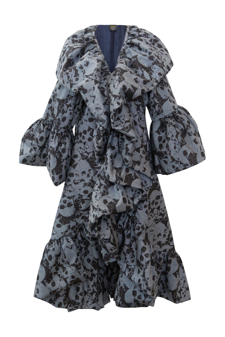 Manhattan Opera Coat in "Skulls"