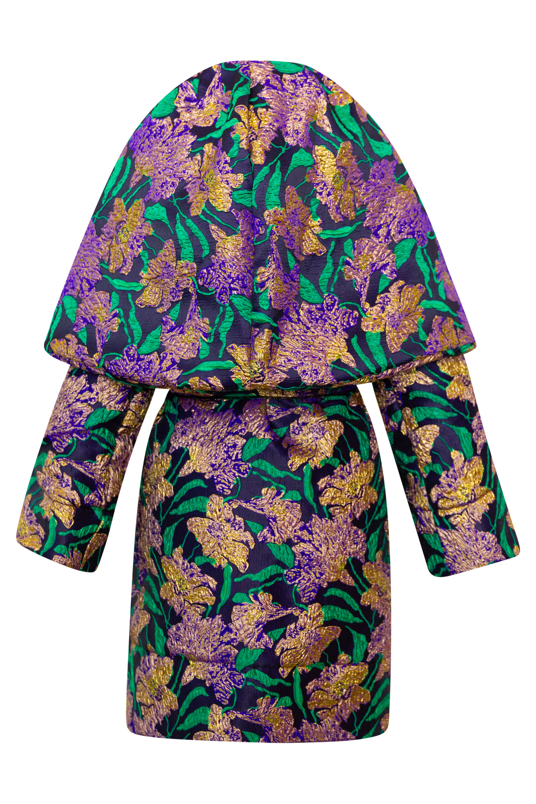 Cocoon Coat "WTF Flower" (Purple)