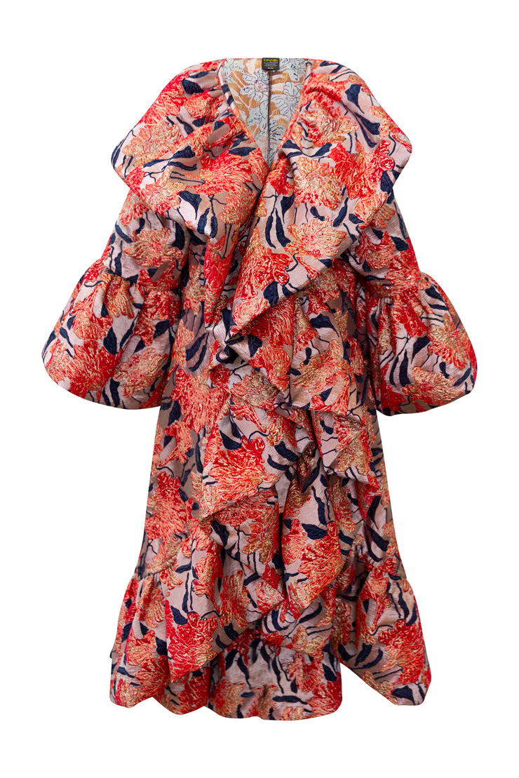 Manhattan Opera Coat in "WTF Flower" (Pink)