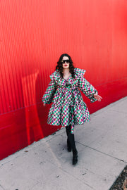 Bel Canto Dress in “Painted Scales" (Green)