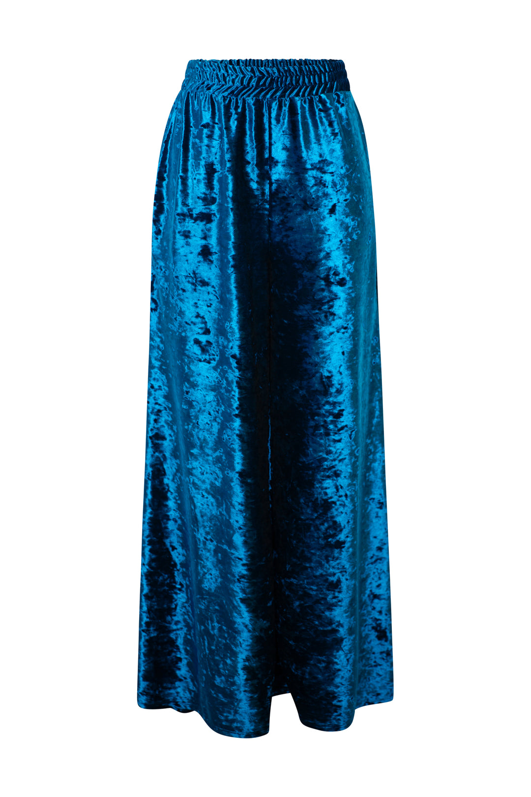 Muse Pants in “Crushed Velvet” (Antique Blue)