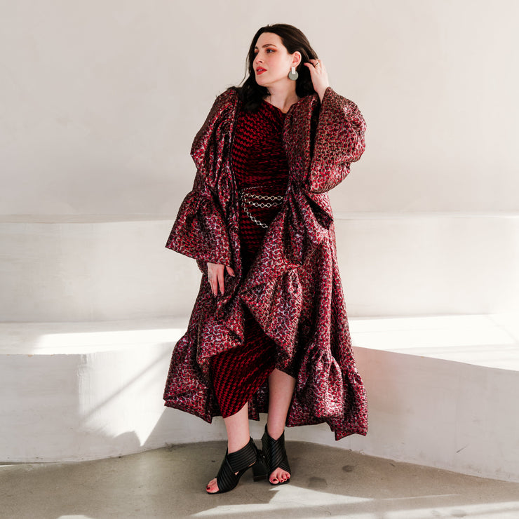 Manhattan Opera Coat in "Il Gattopardo" (Red)