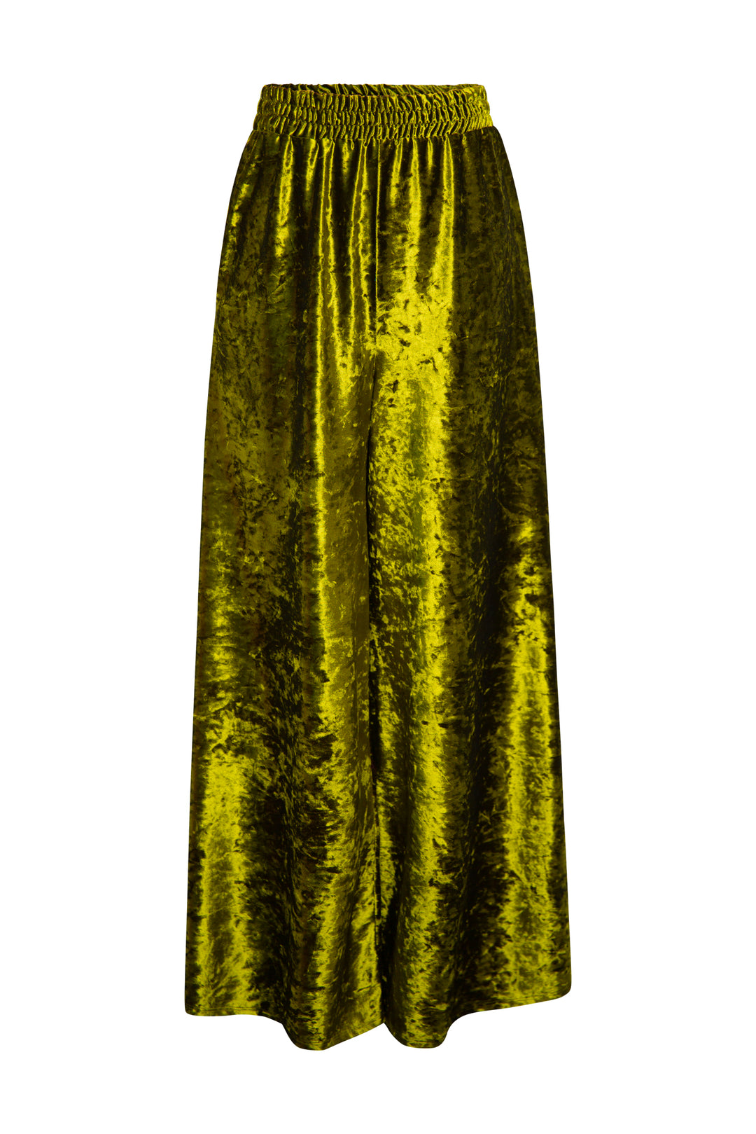 Muse Pants in “Crushed Velvet” (Manzanilla)