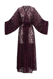 Downstage Duster in "Cherry Cola Lace"