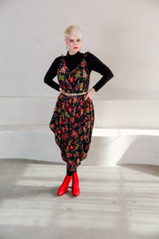 Poiret Jumpsuit in "Blossom" (black)