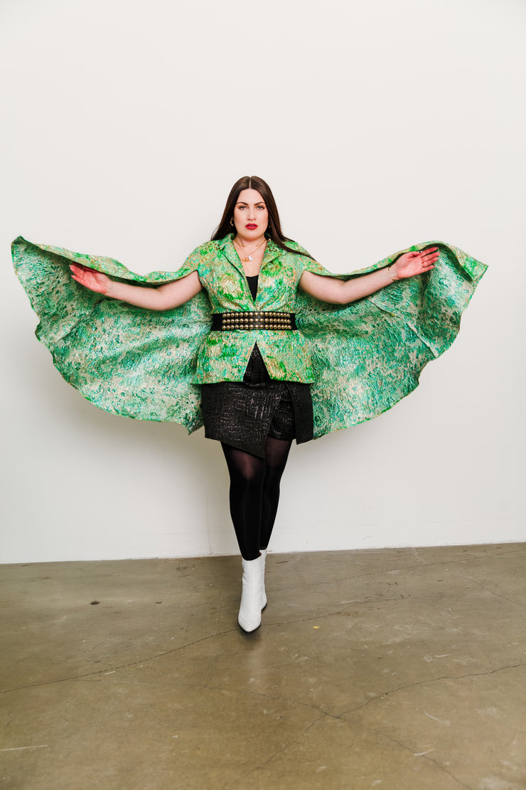 Jacquard Jape in "Flight (Green)"